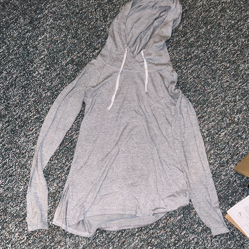 Lightweight gray hoodie